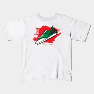 Daybrek Lucky Green Sneaker Kids T-Shirt